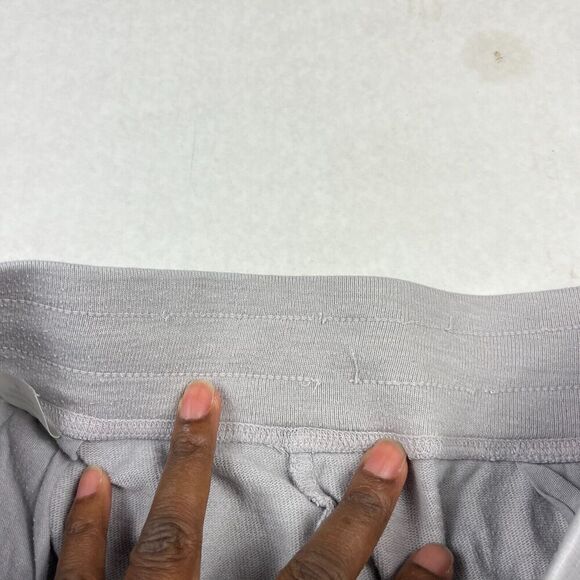 Splendid Jersey Knit Shorts Gray Lounge Drawstring Pockets Stretchy Casual SMALL - Picture 10 of 10